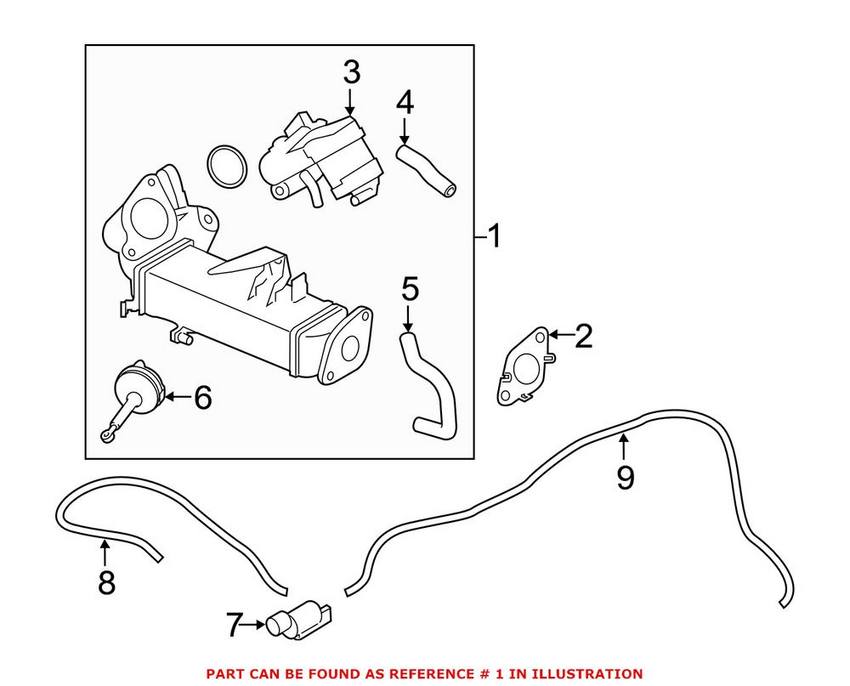 BMW EGR Cooler 11717823210